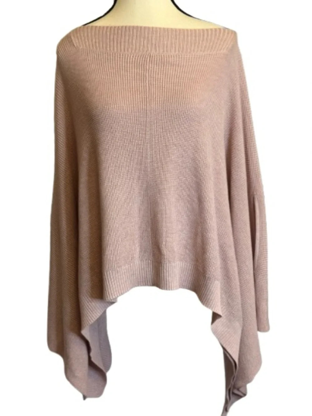 Lululemon NWOT Forward Flow Cape Blush Pink Cashmere Blend Poncho Sweater OS